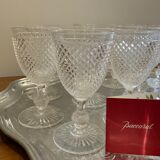 Baccarat 12 wine glasses diamond tips