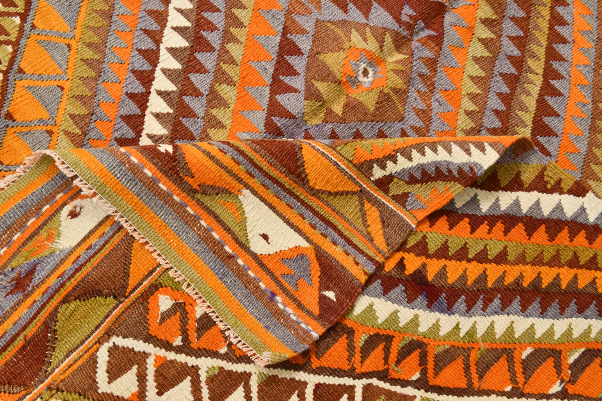 5x7 Rug For Living Room Scandinavian Vintage Kilim Rug, 155x224Cm SK 2309