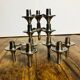 Bougeoirs modulables de métal chromés par Nagel & Stoffi . Set de 4