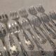 12 silver-plated oyster forks by silversmith Francois Frionnet, Floria