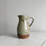 Pichet en grès pyrite ancien, poterie artisanale