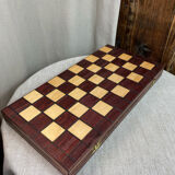 Wooden checkers game