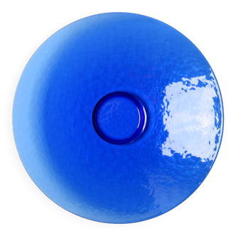 Mid-Century Murano Glass Plate: Cobalt Blue Guido Ferro Centerpiece