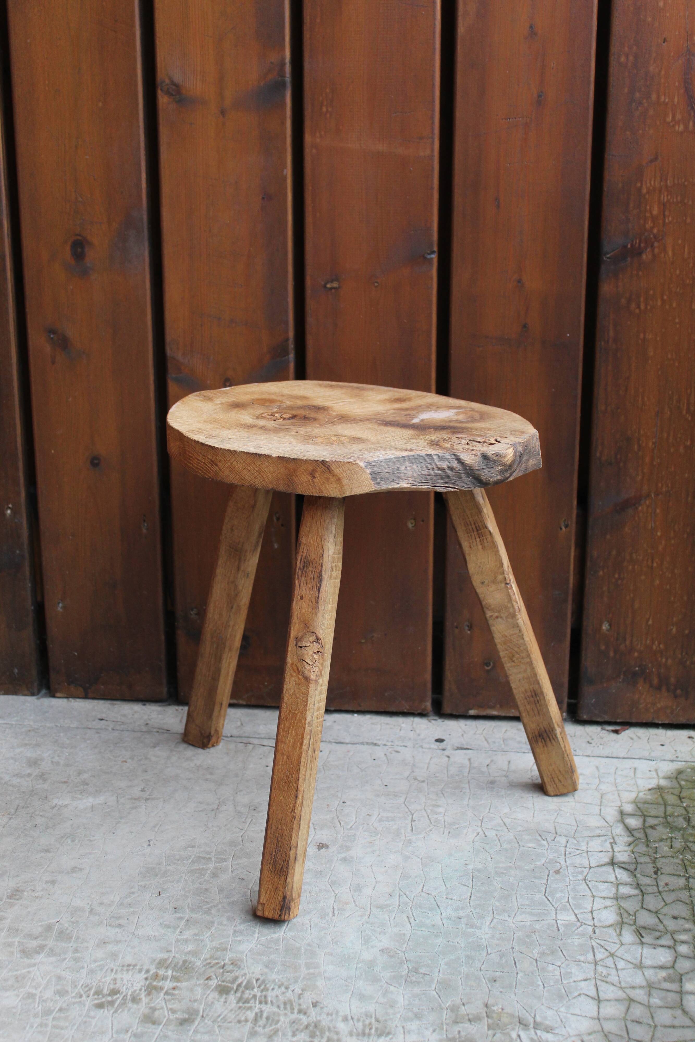 Brutalist tripod stool