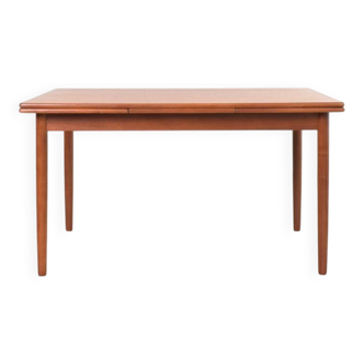Mid-Century Danish Extendable Teak Dining Table from Rogenstrup Möbelfabrik
