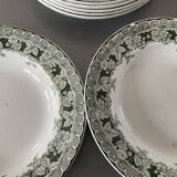 6 Saint-Amand and Hmage soup plates, Murier model