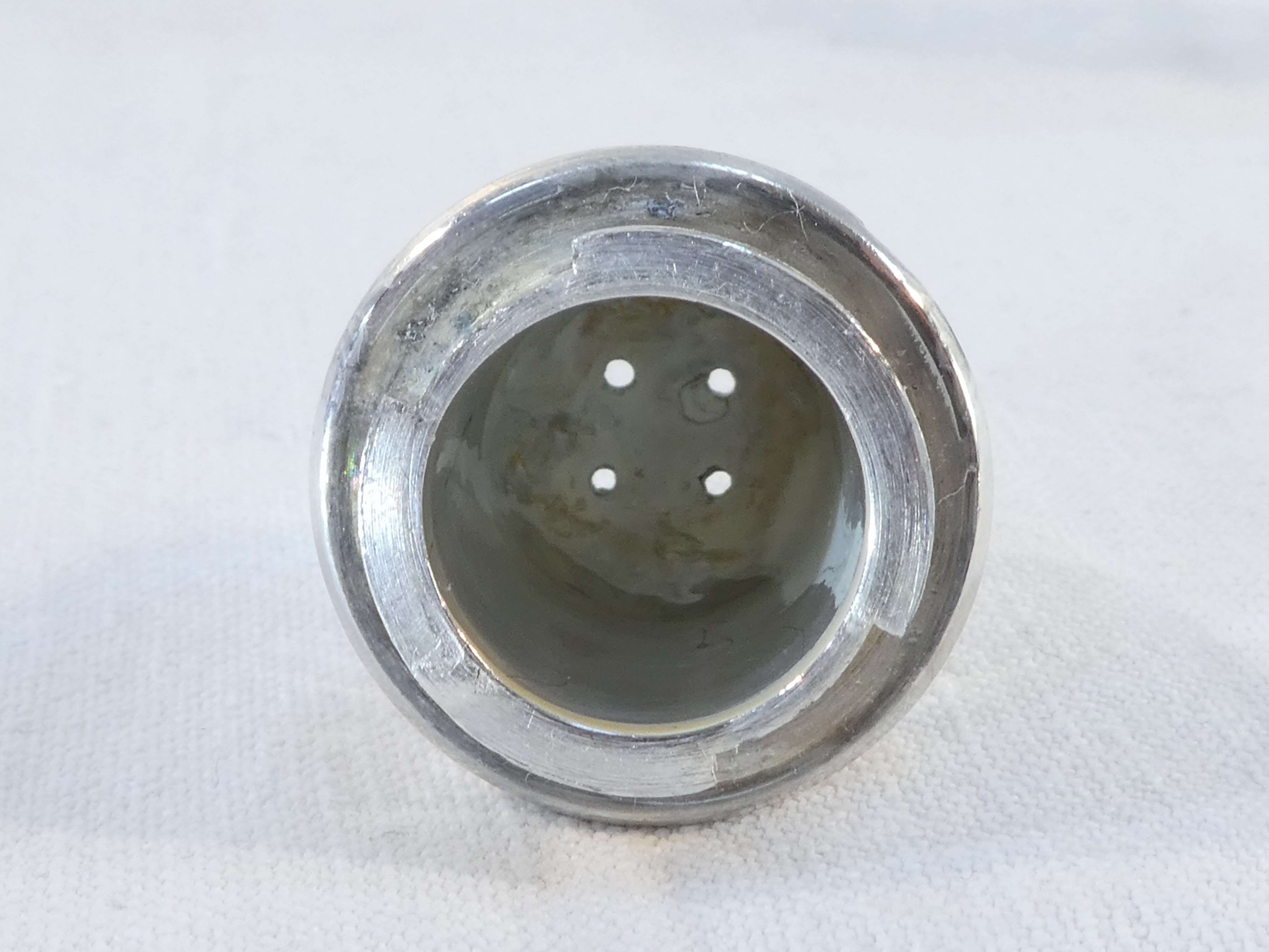 Christofle salt and pepper salt and pepper in silver metal