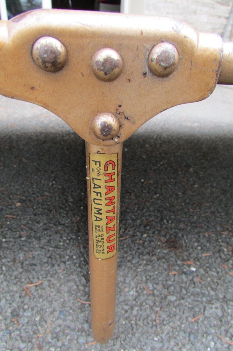 Camp bed, vintage relax, Lafuma foldable extra bed