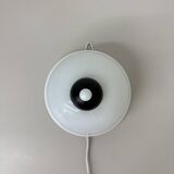 Vintage brown and white wall lamp sconce , 1970s