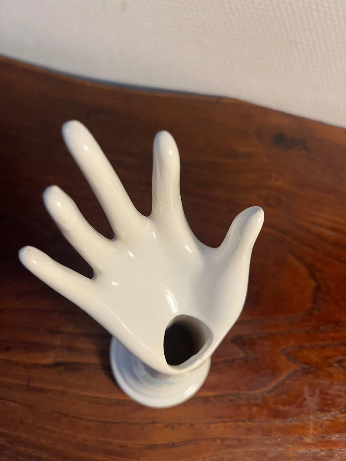 Elegant porcelain soliflore / ring holder handmade – floral decoration a