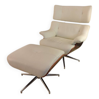 Fauteuil relax lounge et ottoman