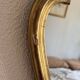 Vintage mirror 1960s Belgian rocaille style gilded wood - 61 x 49 cm