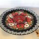 Assiette russe peinte en relief