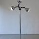 Chrome 3-arm space-age floor lamp | Italy | 1970s