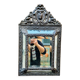 19th century wall mirror with parecloses
