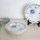Dessert plates x 5, Saint Amand, hand-painted pattern, floral, French manufacture, vintage