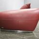 Italian Red Leather Sofa by Divanotti, Postmodern, 1990s