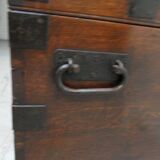 Coffre de voyage ancien en bois