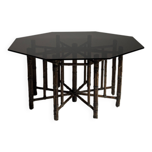 Table basse octogonale - bambou