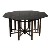 Table basse octogonale en bambou XL