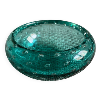 Purple and blue Murano glass ashtray