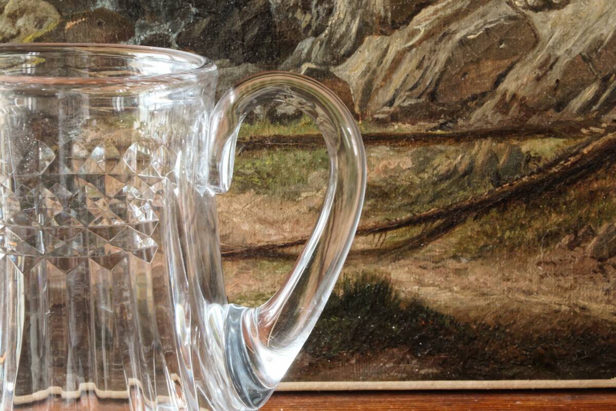 Crystal carafe by Baccarat, Picadilly model.