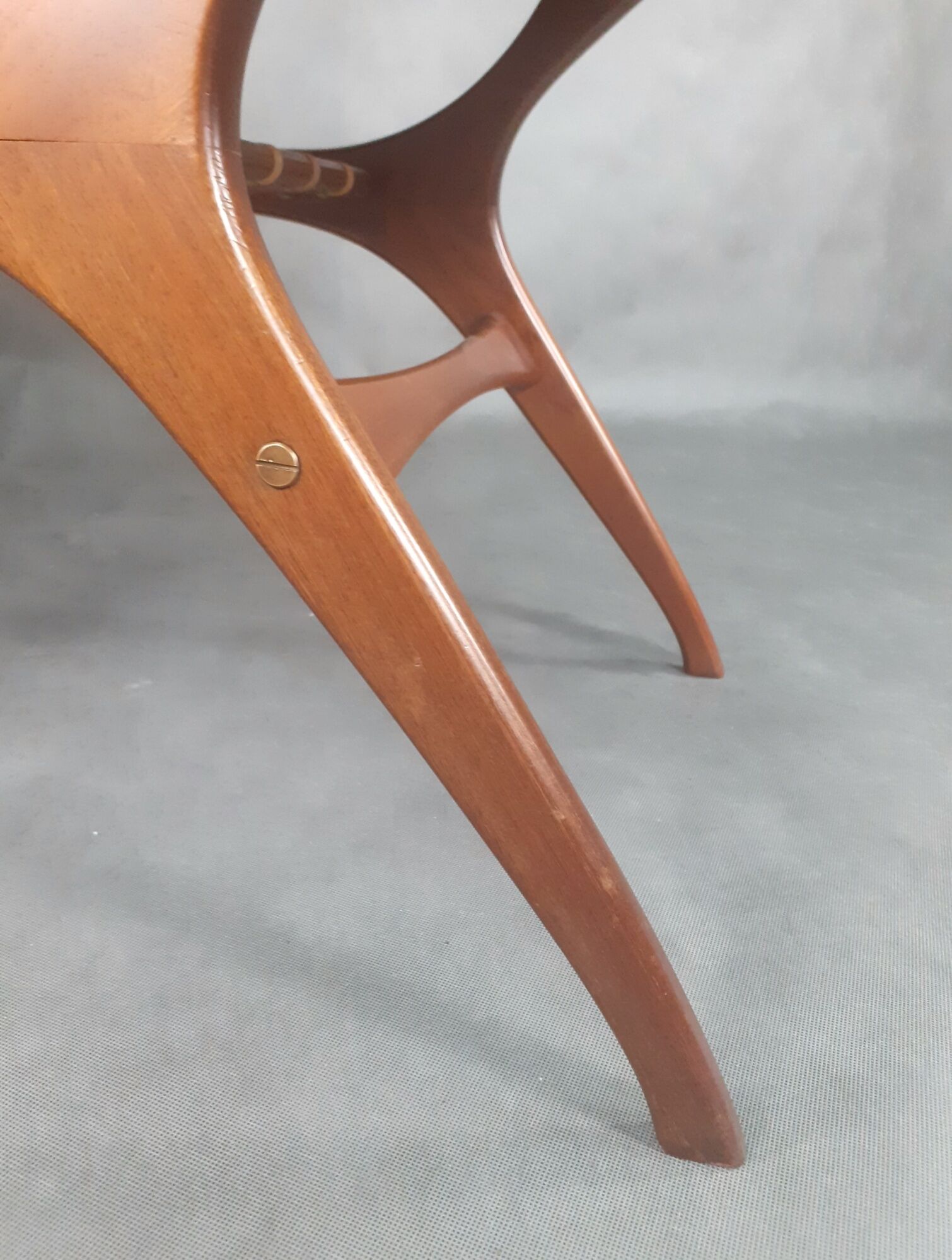 Teak & Fluted coffee table by Olav Laupsa for Sola Møbler, Vintage Norwegian 1960s