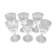 Lot of white wine glasses
