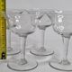 Ensemble de 4 coupes à champagne en cristal gravé 12 cm