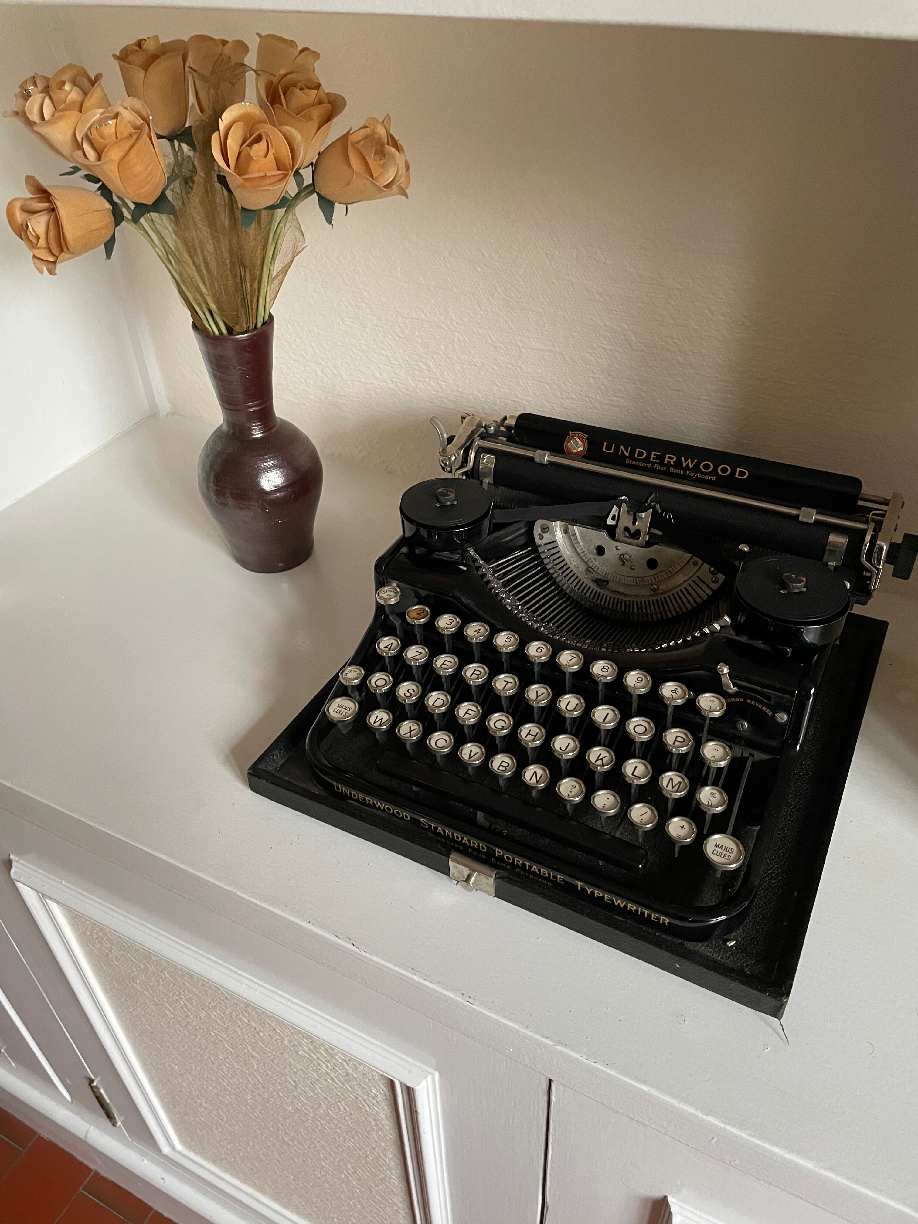 Underwood portable typewriter