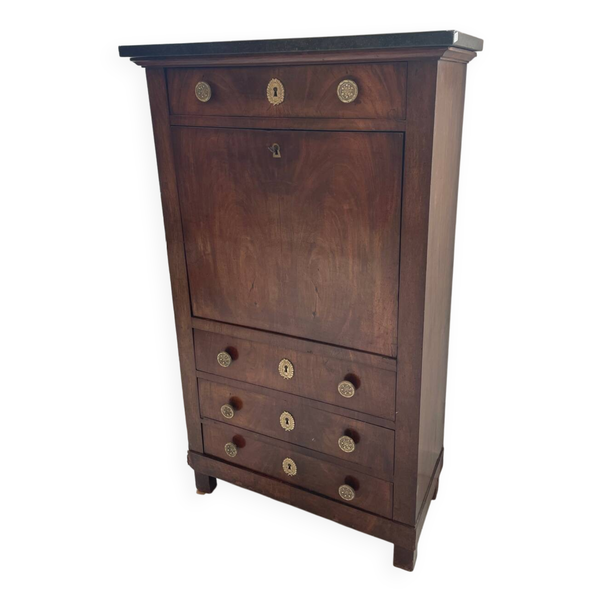 Empire mahogany veneer secretary