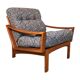 Modernist Teak easy chair from Glostrup, Denmark 1960s
