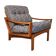 Modernist Teak easy chair from Glostrup, Denmark 1960s