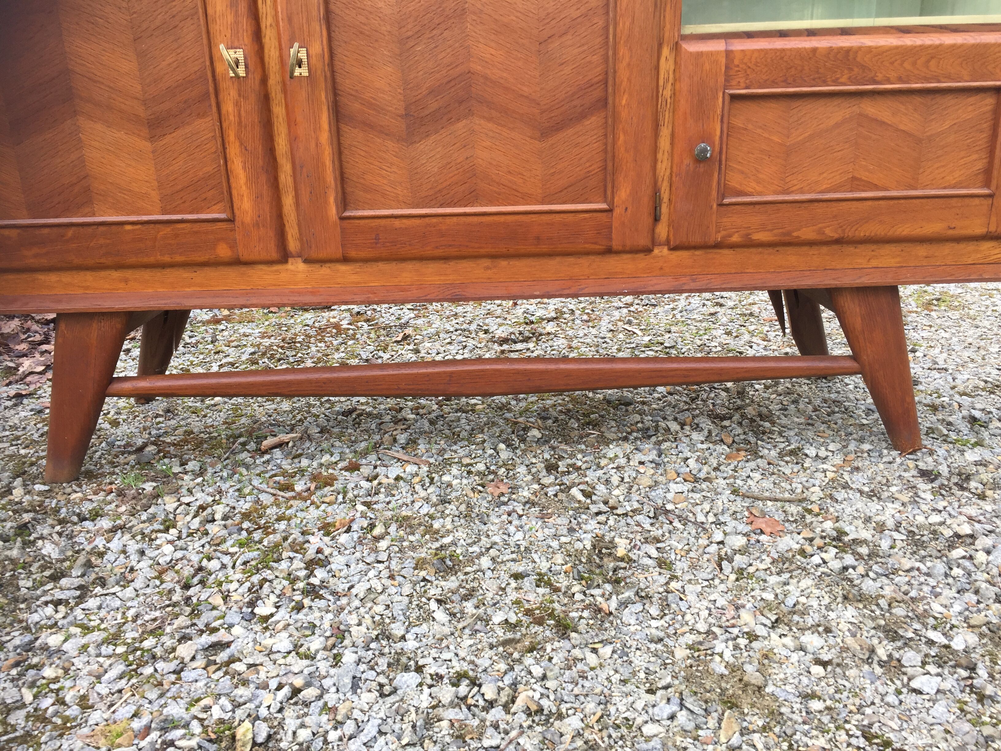 Sideboard in oak compass feet