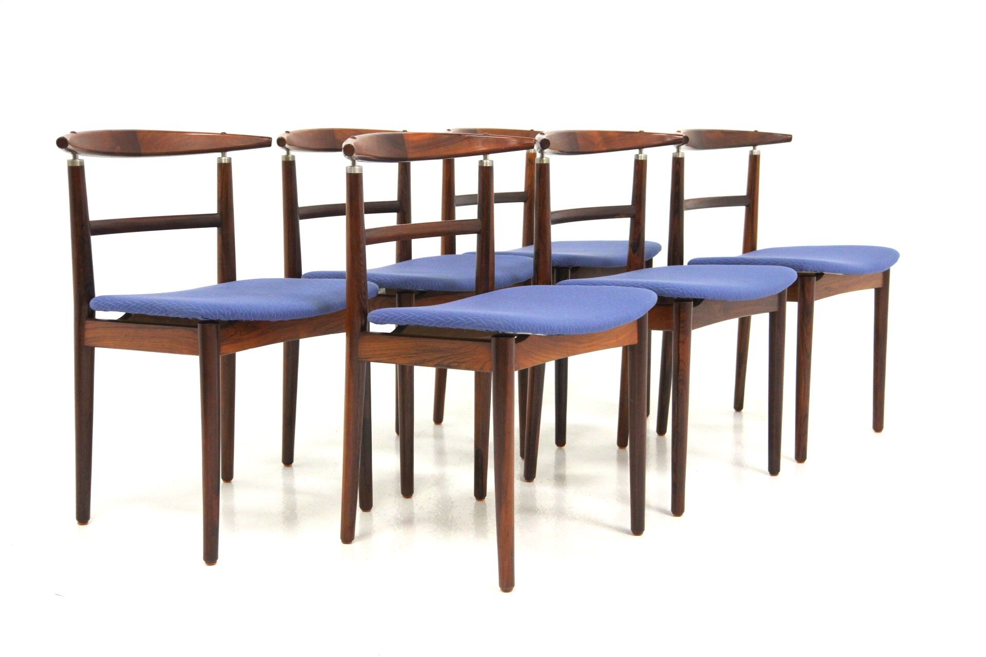 Set of 6 rosewood chairs, Helge Sibast & Børge Rammerskov,, Denmark, 1960