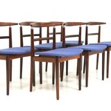 Set de 6 chaises en palissandre, Helge Sibast & Børge Rammerskov,, Danemark, 1960
