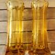 Set de 2 vases vintage 1950  jaune orangé