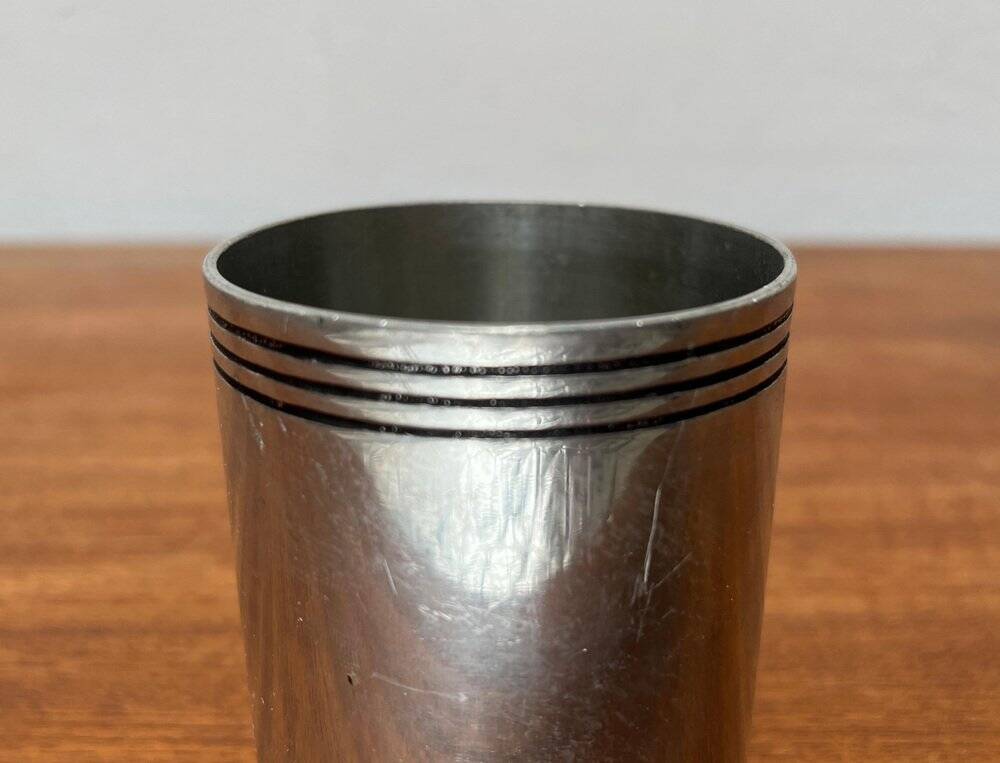 Art Deco metal vase from Étéain, France