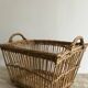 Laundry basket, woven wicker