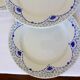 4 vintage dessert plates from the Gien manufacture model Pervenche