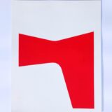 Red minimalist paint