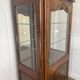 Provençal Louis XV display cabinet in carved fruitwood, illuminated.