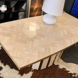 Dining table in travertine 1970