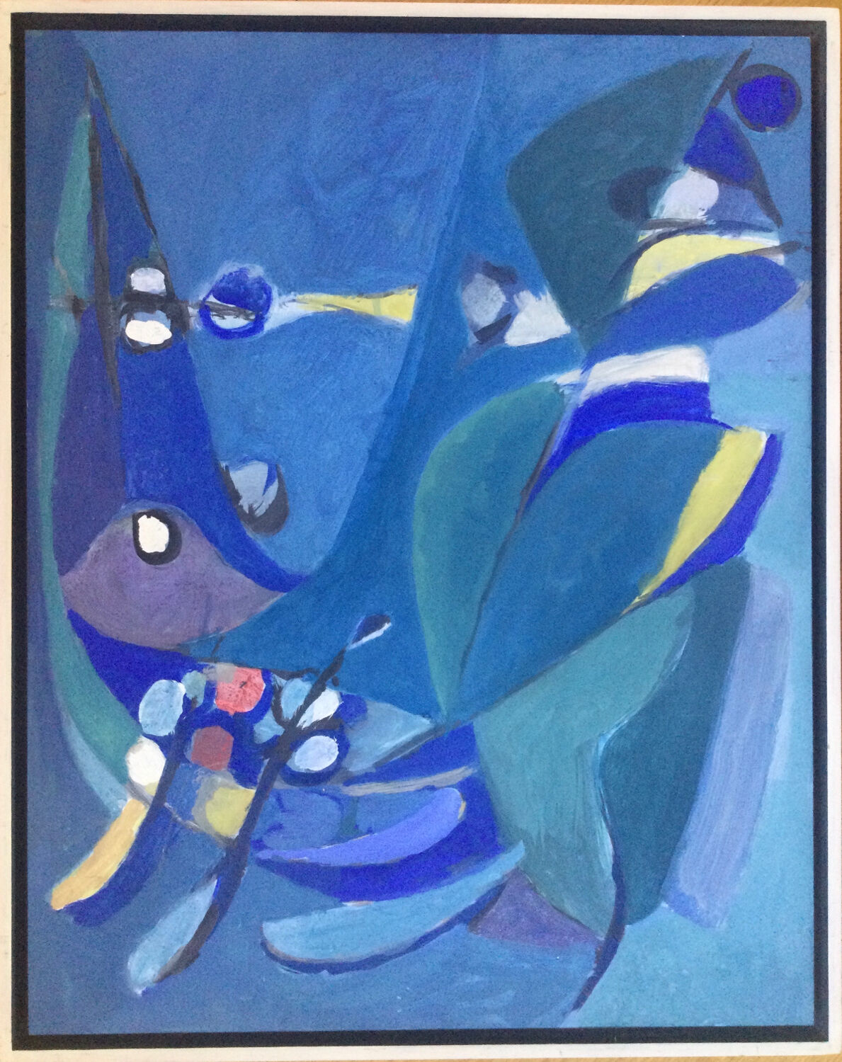 Acrylic on panel by georges wicky