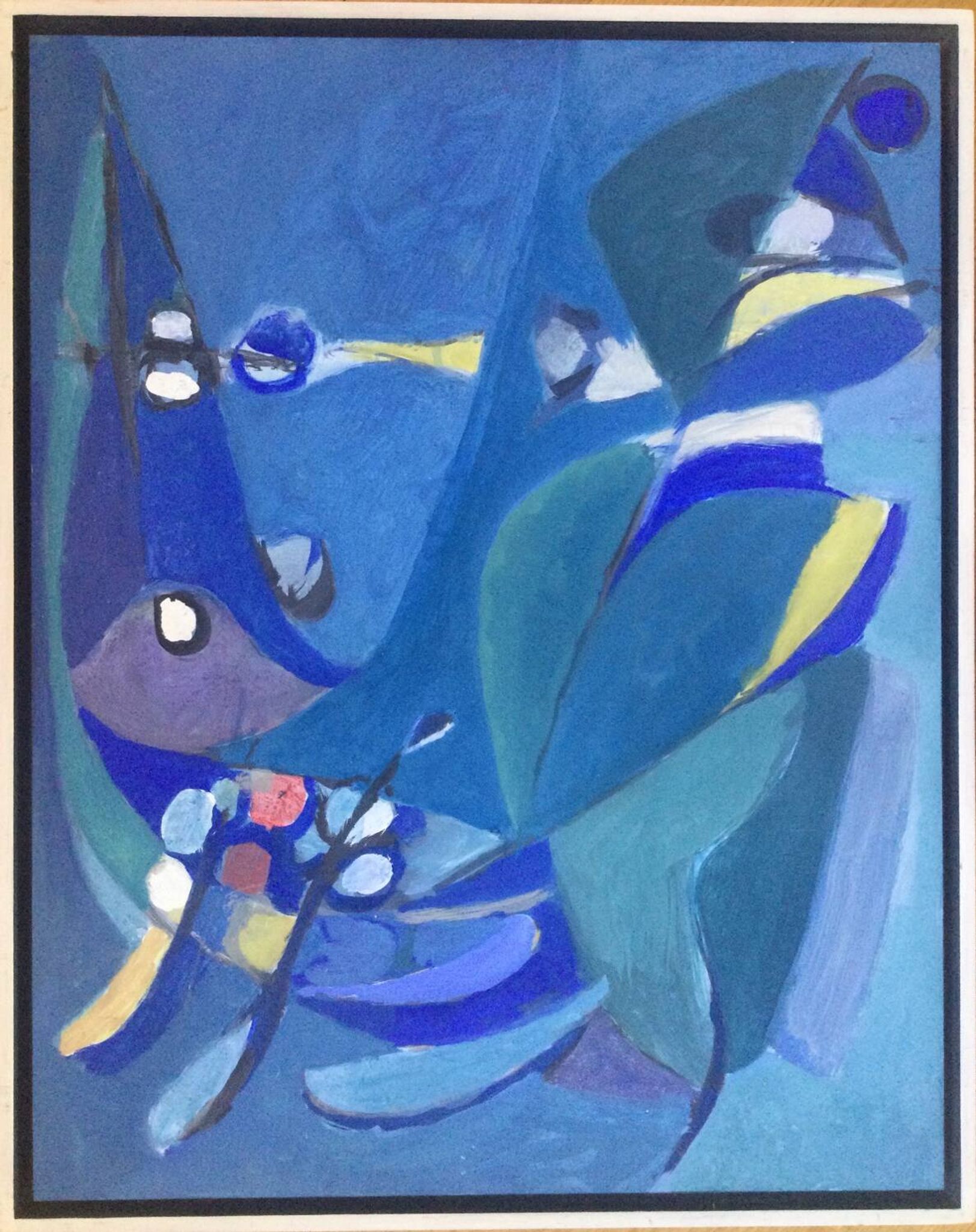Acrylique sur panneau de georges wicky
