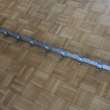 Grey school wall rack 10 hooks 1500mm