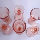 6 Luminarc Rosaline white wine glasses