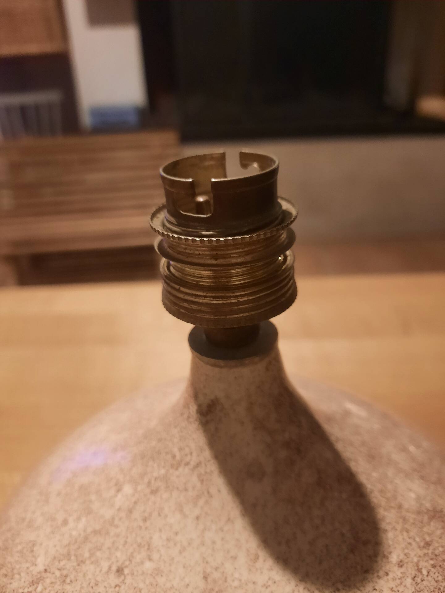 1970s ceramic lamp base