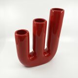 3-necked ceramic vase • space age • Italy • Circa 60/70