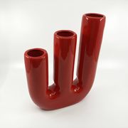 Vase with 3 necks in ceramic • space age • Italy • Circa 60/70